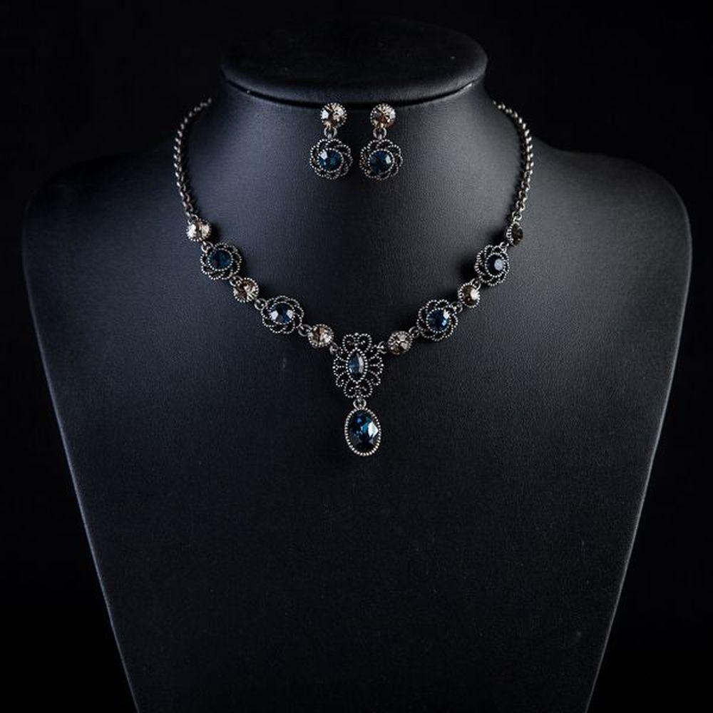 khaista ancient dark blue jewelry set mjg0034 image 4