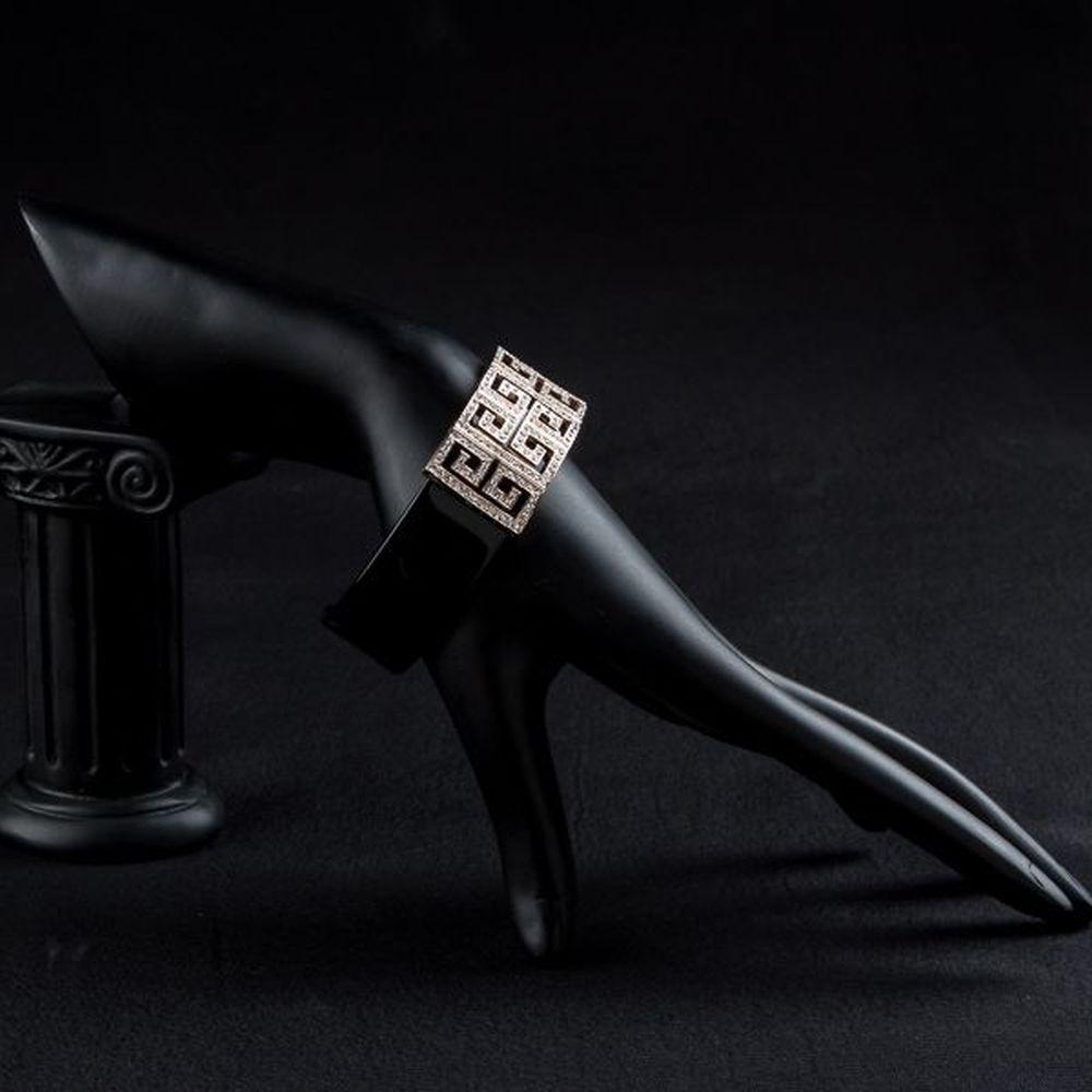 khaista black g shape crystal bangle mb0029 image 4