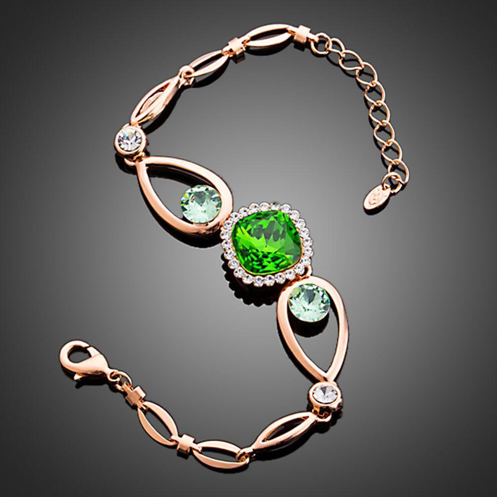 khaista bold green stone designer bracelet mbr0149 image 4