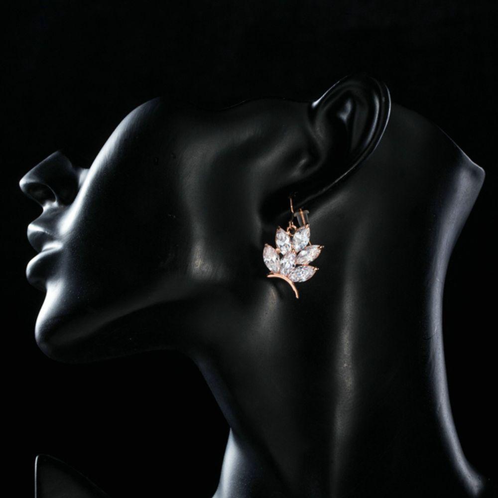 khaista butterfly shaped cubic zirconia drop earrings mje0202 image 4