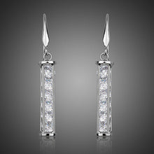 Load image into Gallery viewer, Candle Shaped Crystal Drop Earrings - KHAISTA Fashion Jewellery
