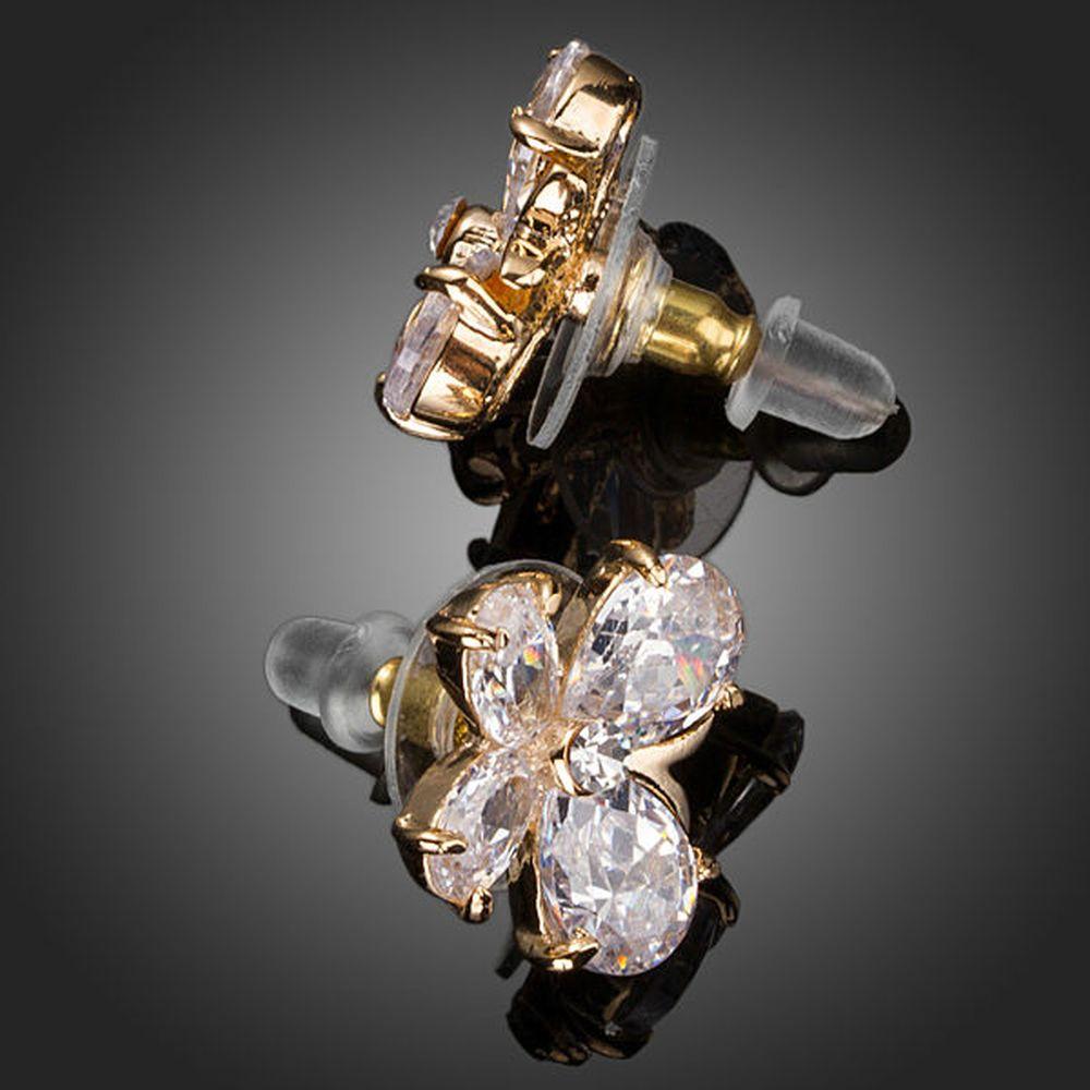 khaista cubic zirconia butterfly stud earrings kpe0142 image 4