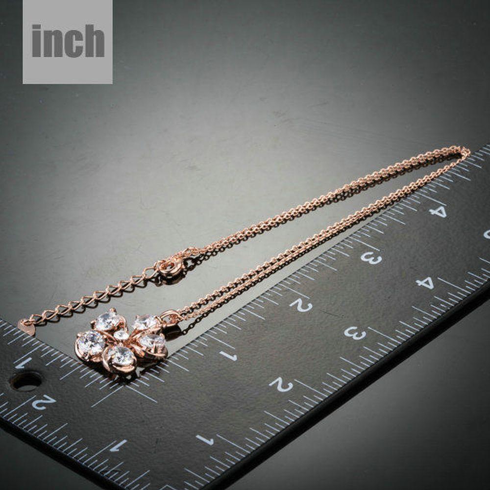 khaista cubic zirconia flower pendant necklace mjn0139 image 4
