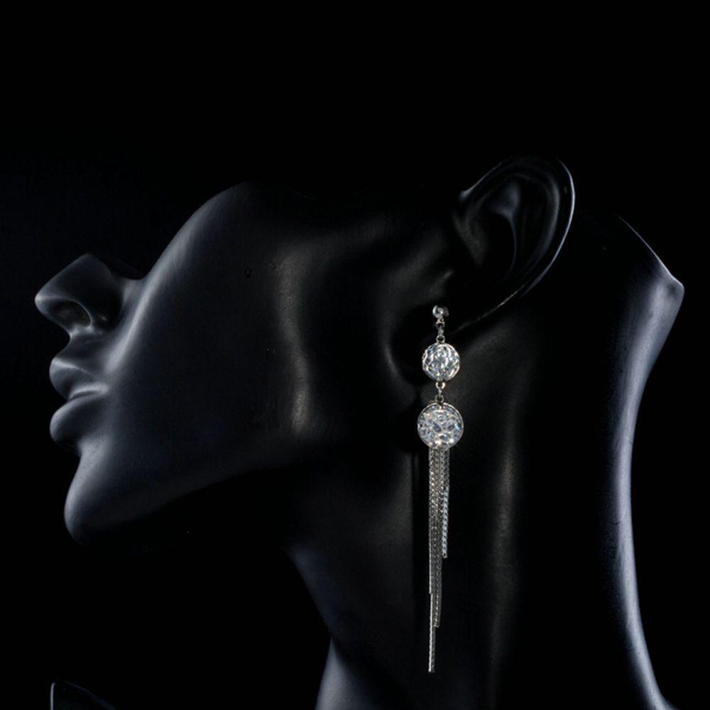 khaista flower tassel drop earrings mje0268 image 4