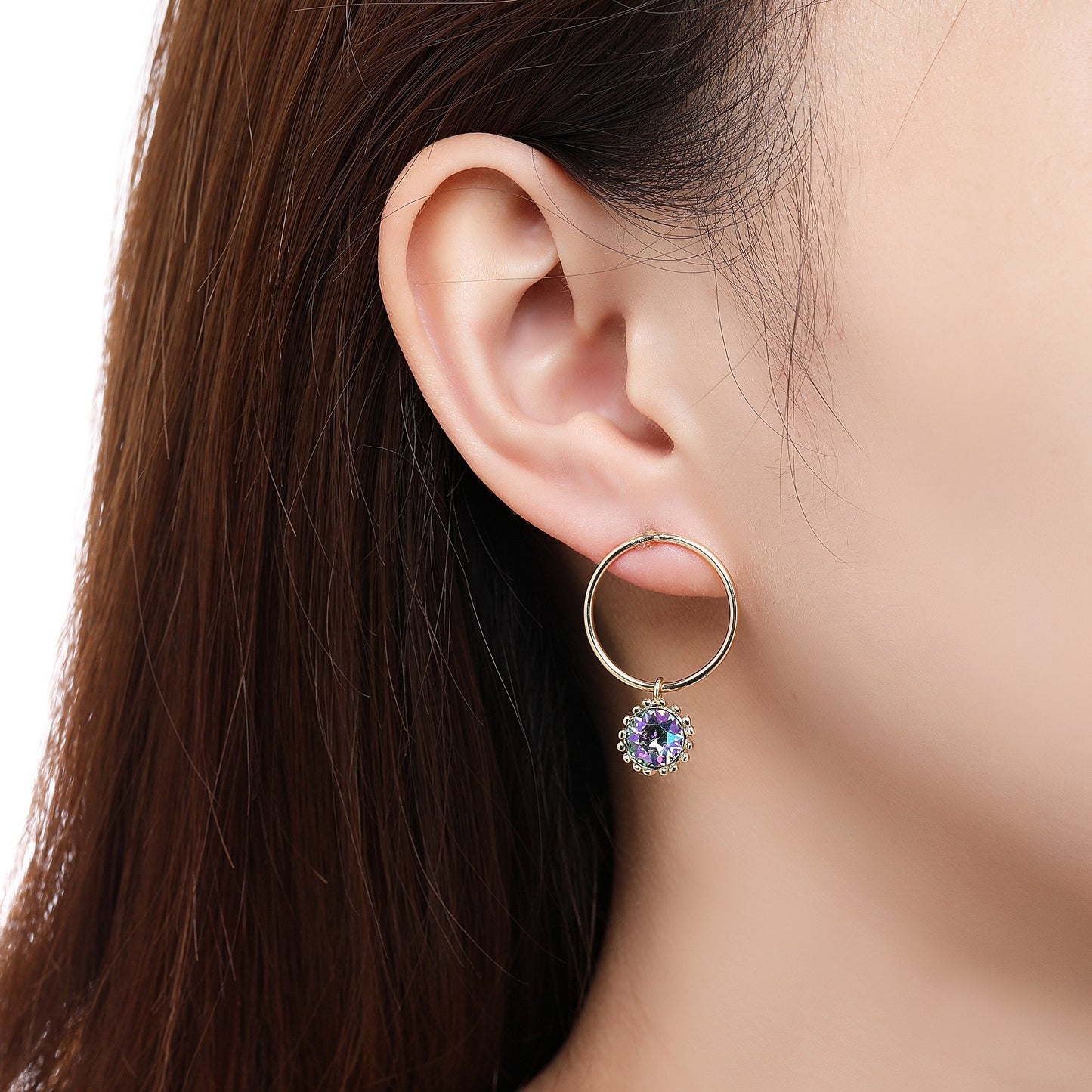 khaista geometric dangle earrings kpe0381 image 4