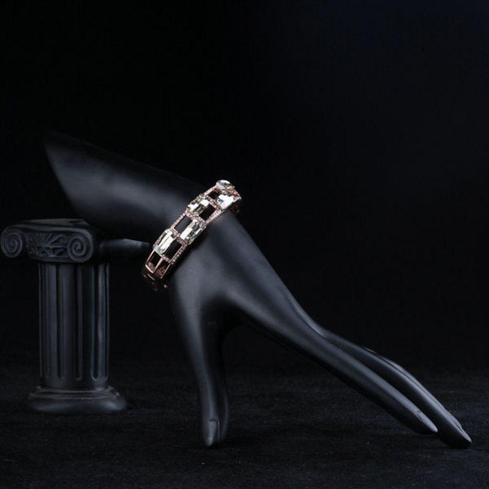 khaista geometric designer crystal bangle mb0056 image 4