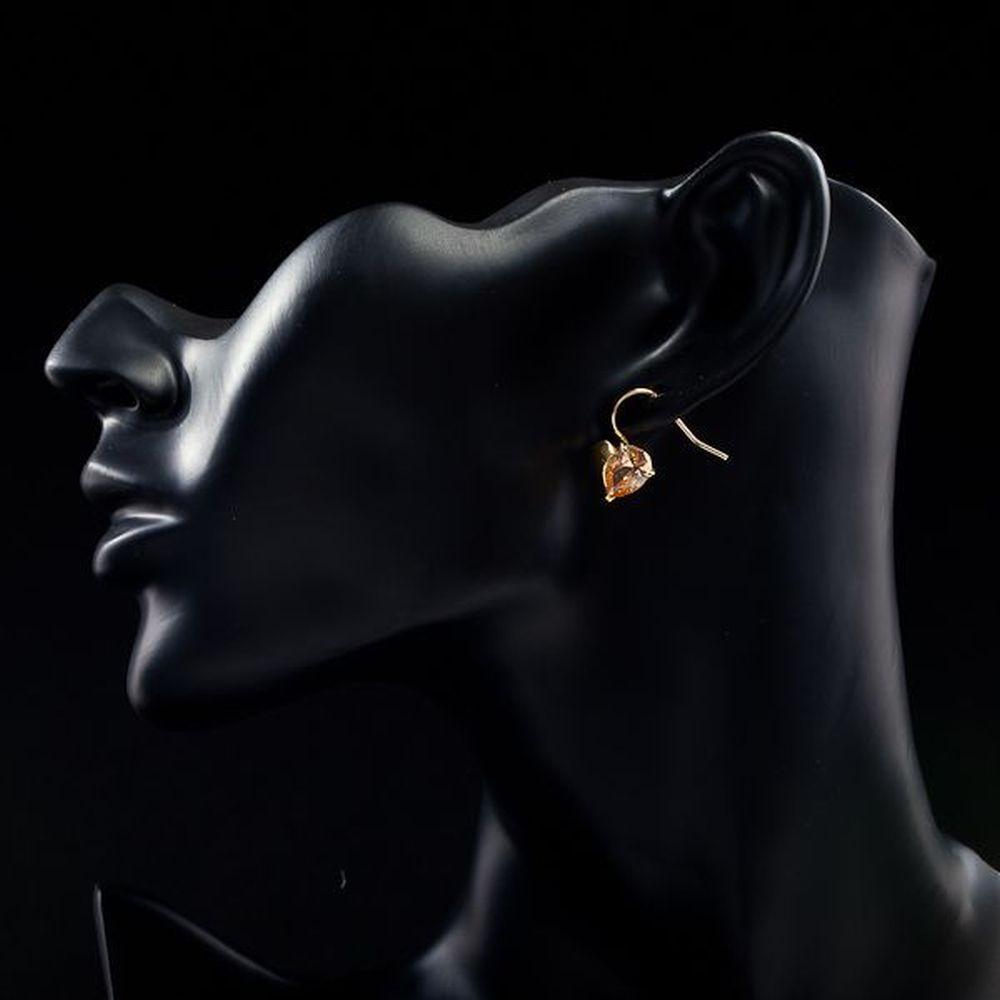 khaista gold plated broken heart drop earring mje0013 image 4