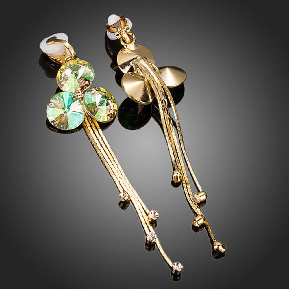 khaista gradual change crystal drop earrings kpe0147 image 4