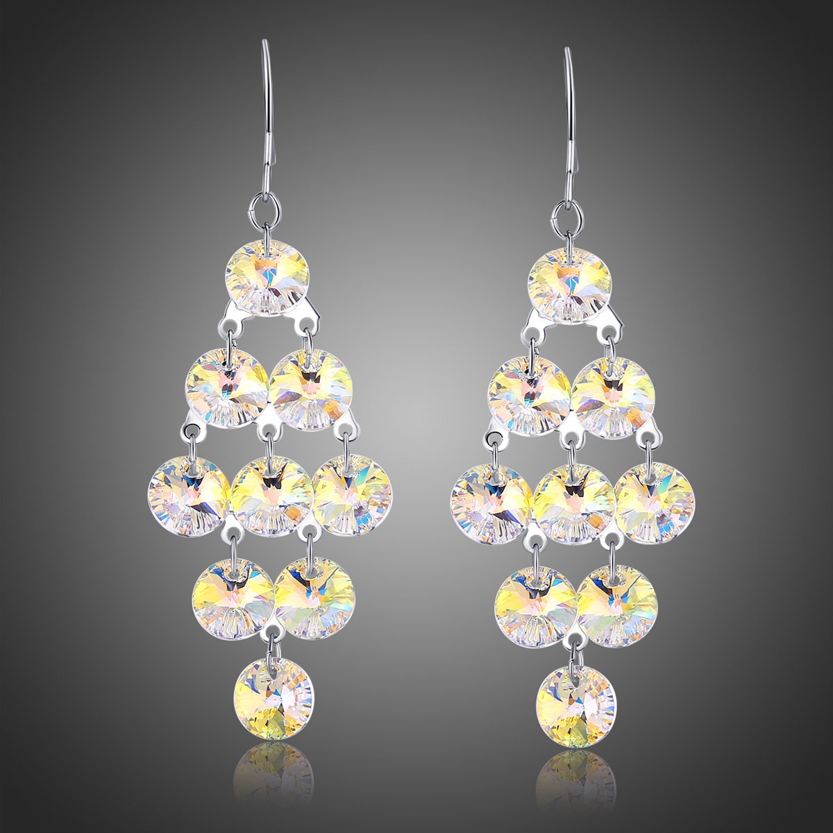 khaista interconnected drop earrings kpe0329 image 4