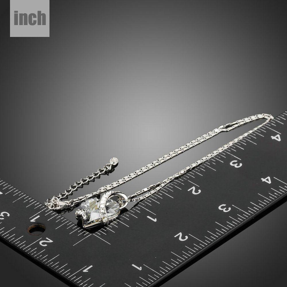 khaista light blue heart pendant necklace kn0195 image 4