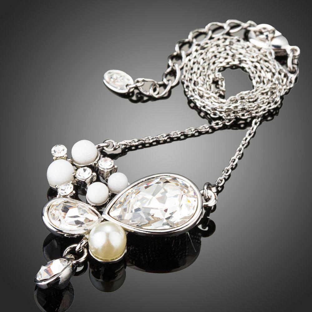 khaista long chain pearl pendant necklace kpn0197 image 4