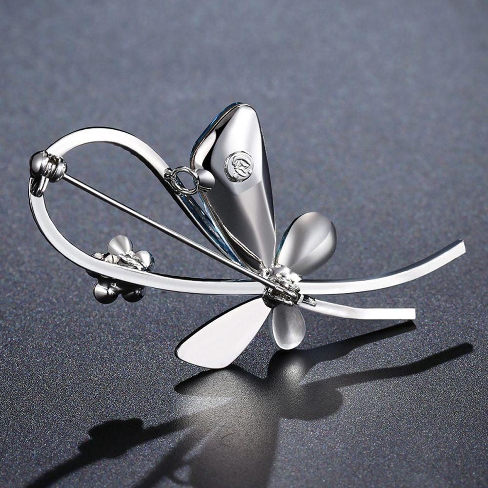 khaista multicolor big crystals plant brooch image 4