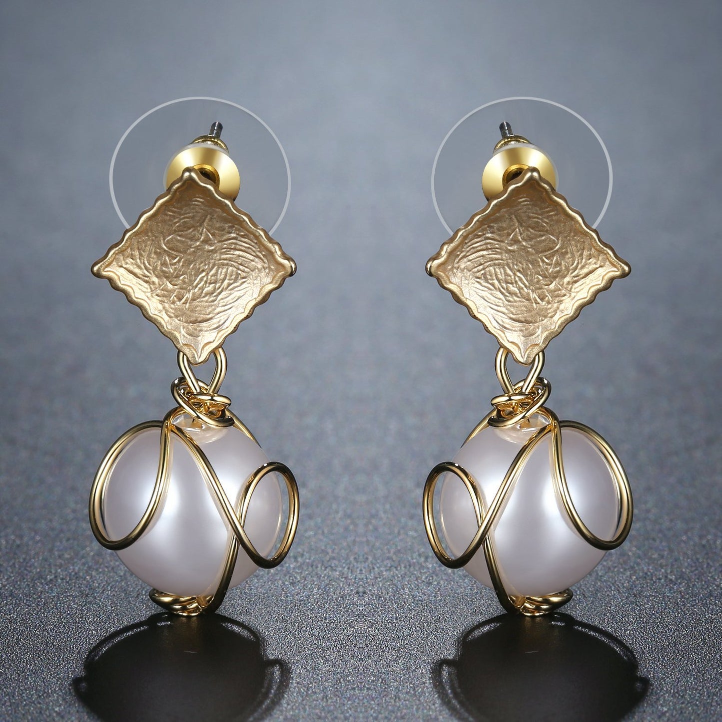 khaista pearl drop earrings for women kpe0378 image 4