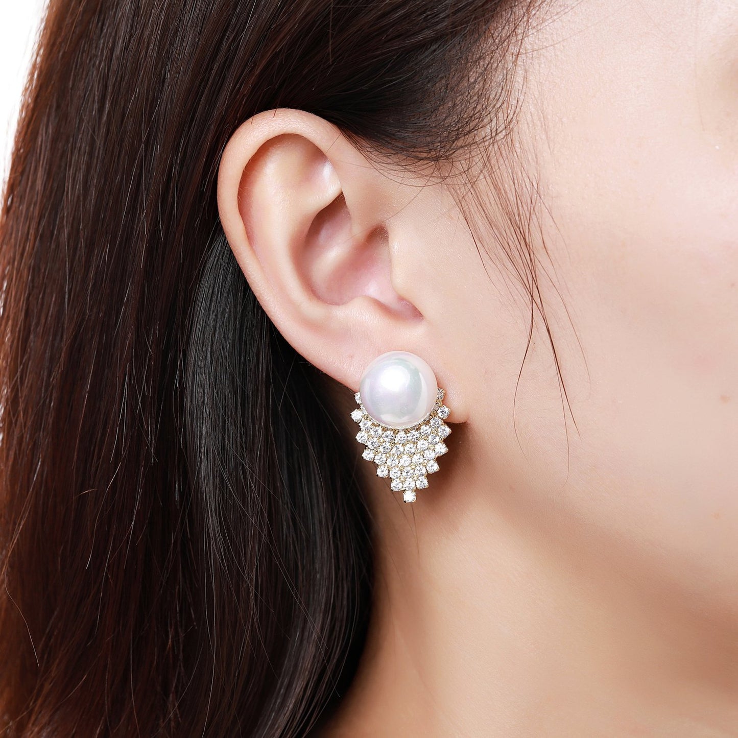 khaista pearl stud earrings for women kpe0362 image 4