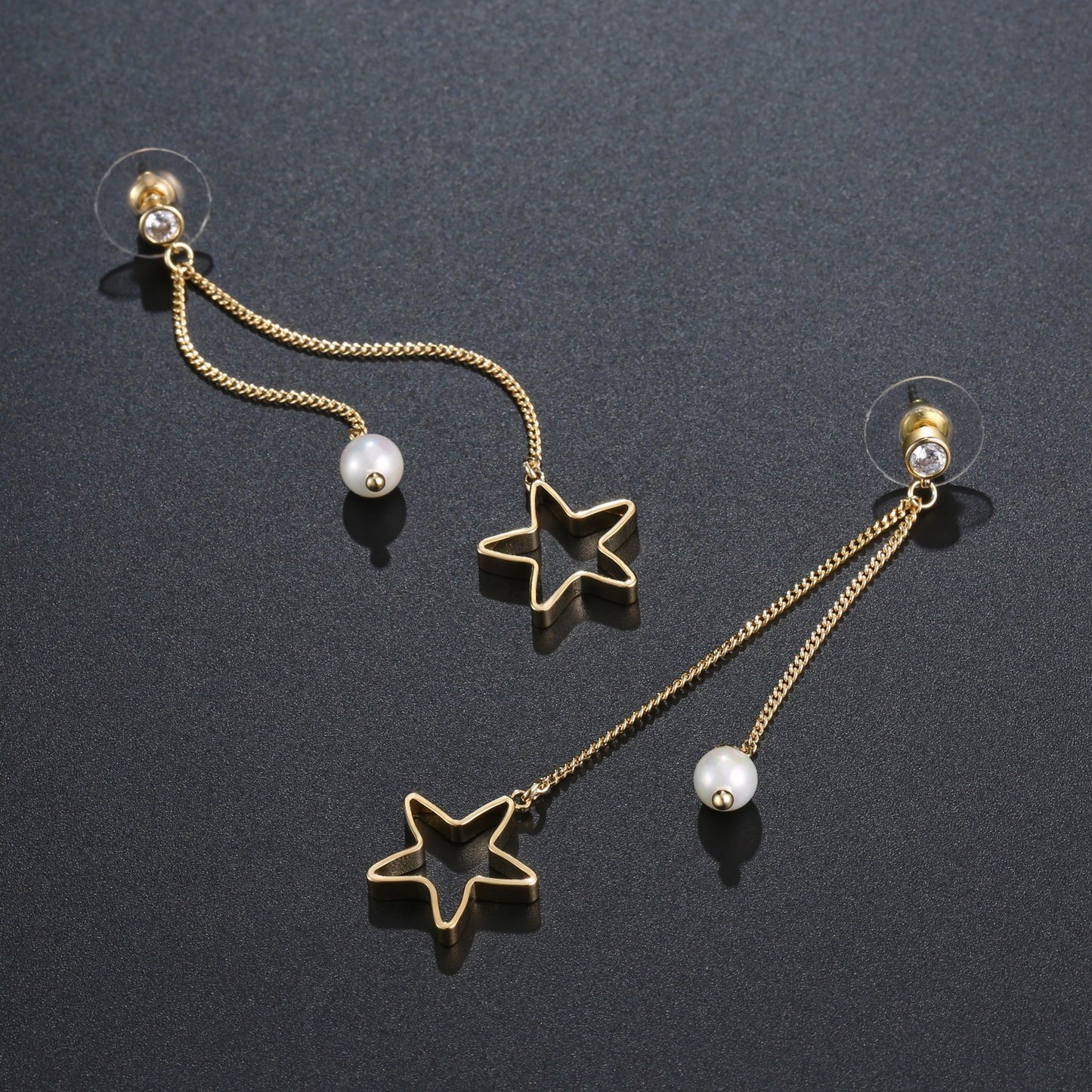 khaista pentagram drop earrings for women kpe0372 image 4