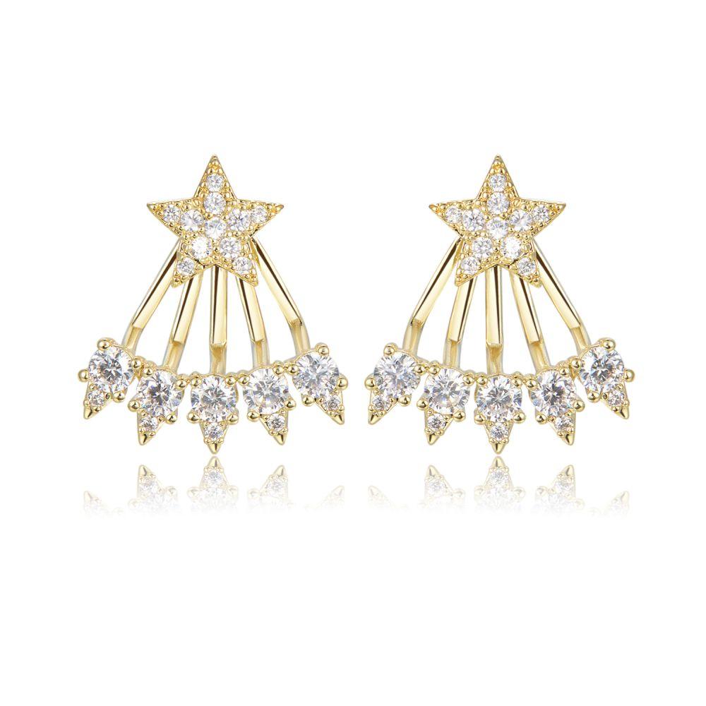 khaista pentagram stud earrings kpe0416 image 5