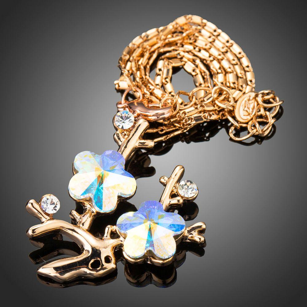 khaista plum flowers branch necklace kpn0186 image 4