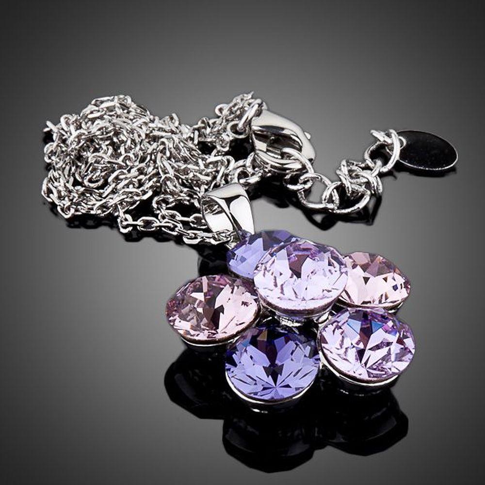 khaista purple flower necklace kpn0054 image 4