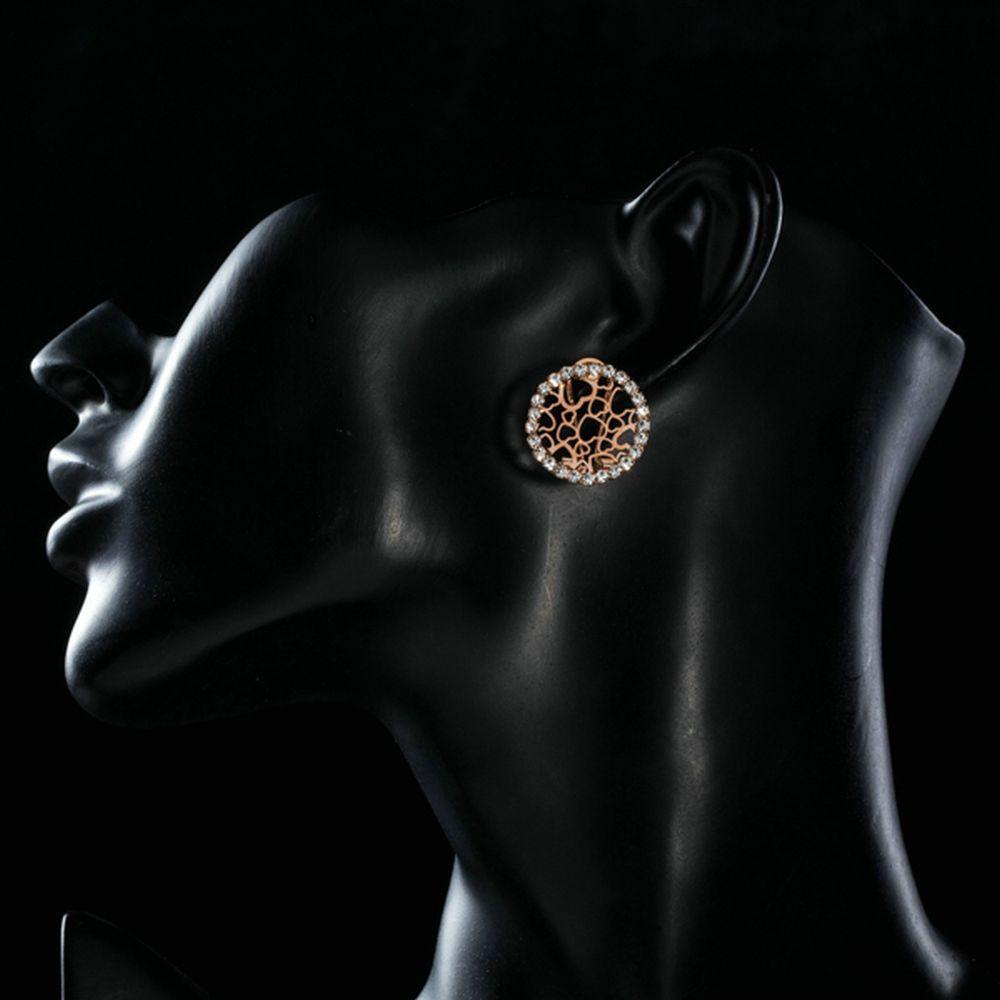 khaista round cubic zirconia hearts clip earrings me0165 image 4