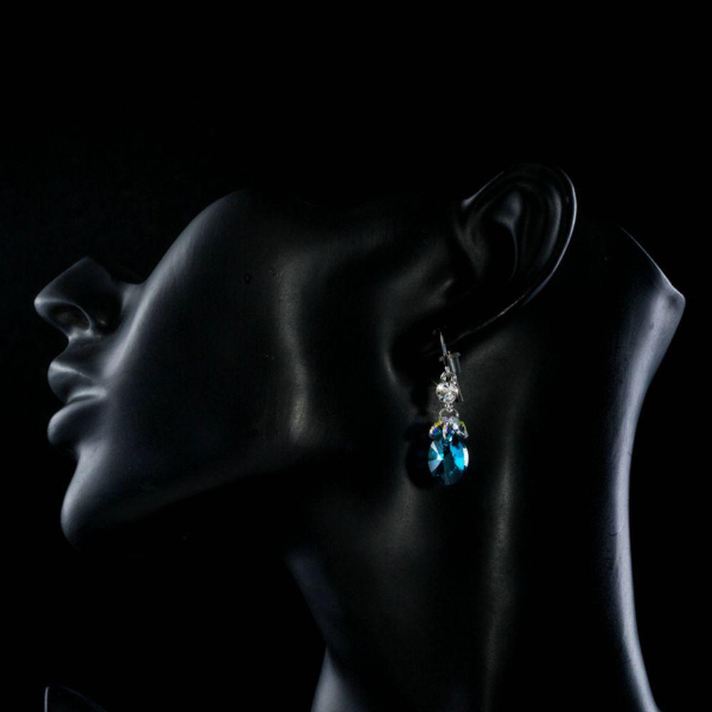 khaista seablue rhinestone crystal drop earrings mje0266 image 4