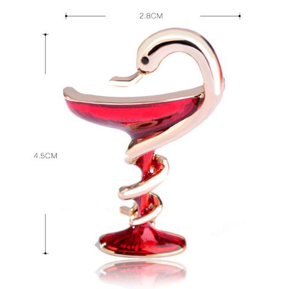 khaista snake metal brooch snkbr r g image 4