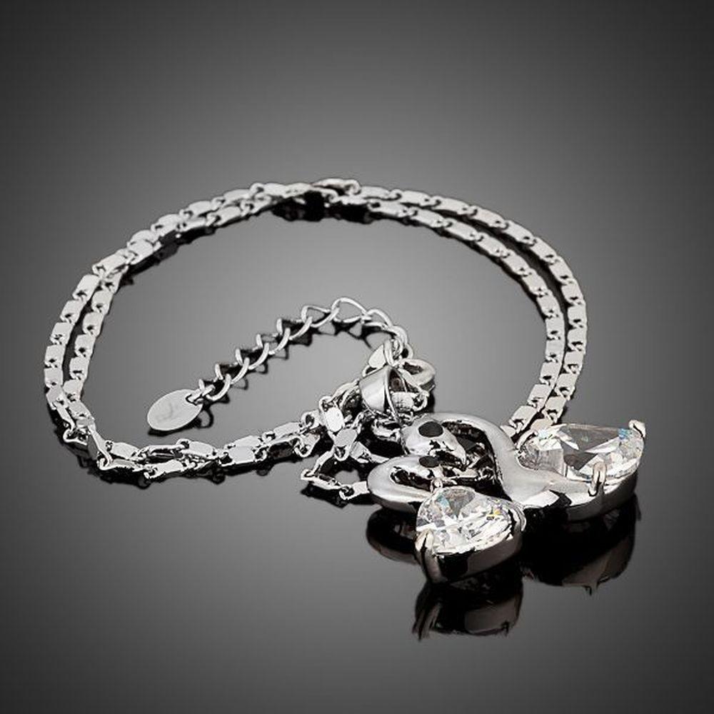 khaista white gold goose necklace kjn0004 image 4