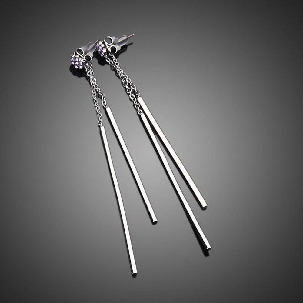 khaista white gold stellux austrian crystal drop earrings kpe0012 image 4