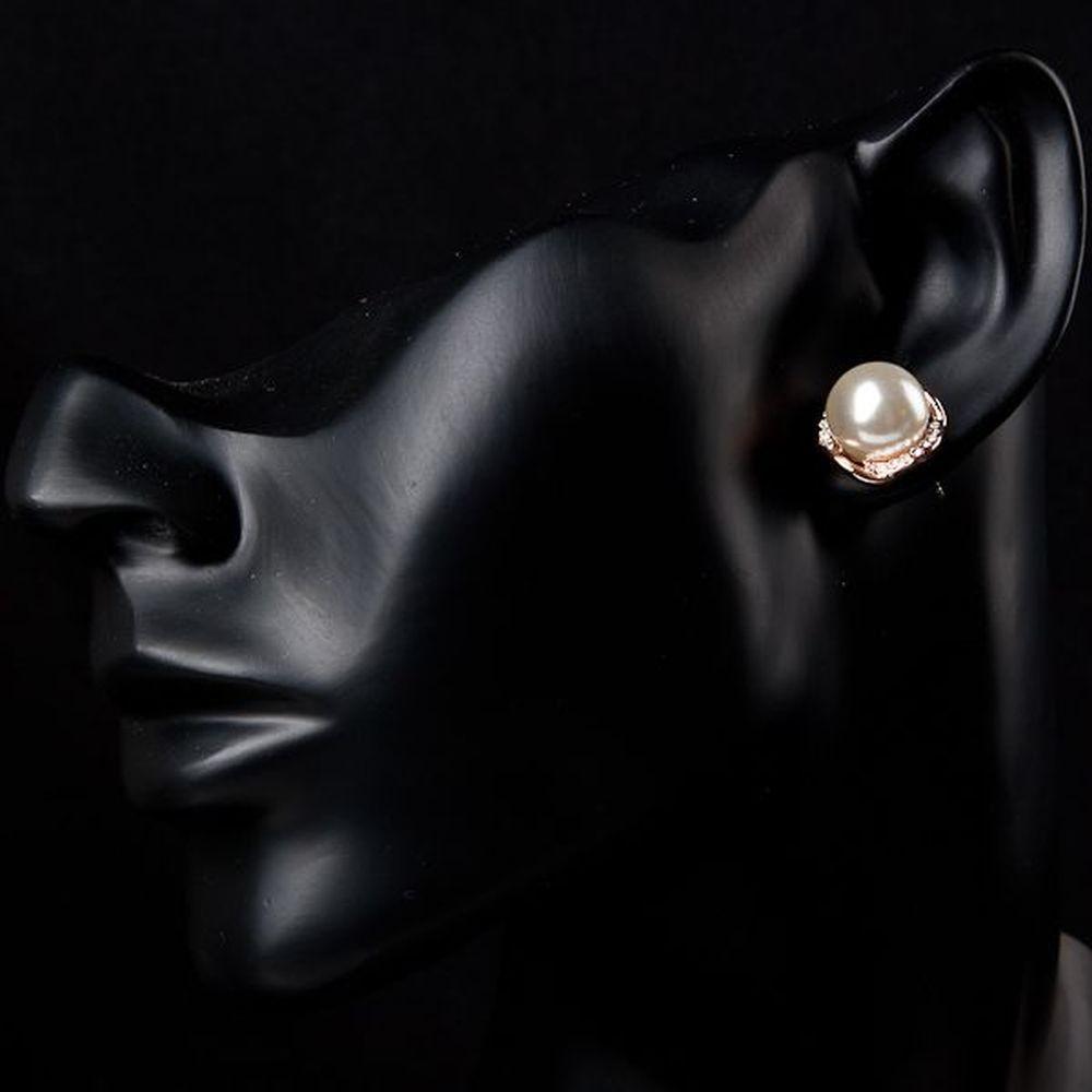 khaista white pearl dome stud earrings mje0051 image 4