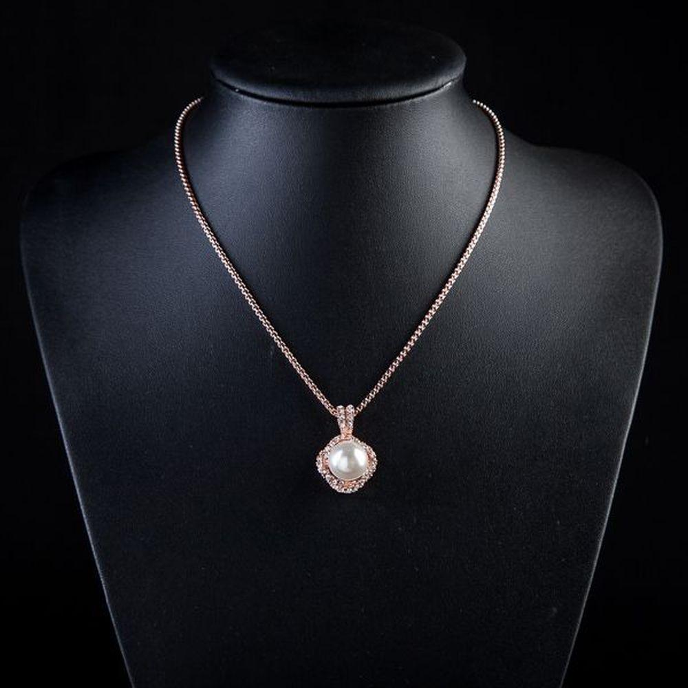 khaista white pearl pendant necklace mjn0067 image 4