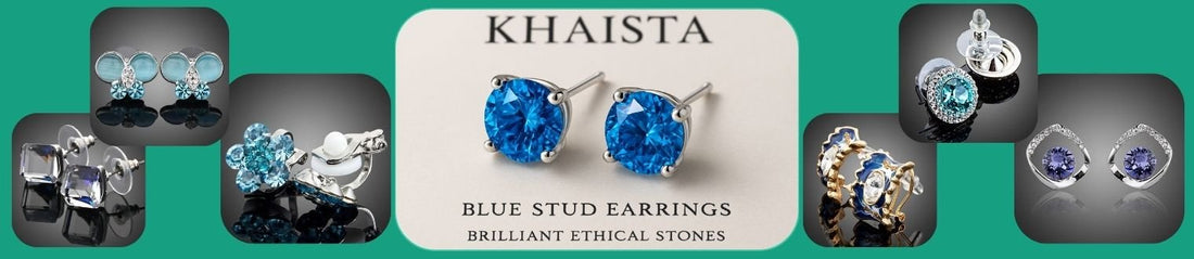 Blue Earrings for Women: From Daily Studs to Evening Statements - KHAISTA