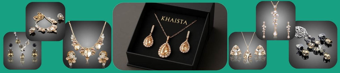 Champagne Jewellery Set: The Ultimate Expression of Coordinated Golden Elegance - KHAISTA