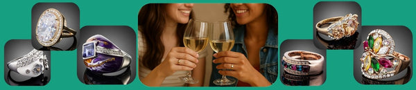 Matching Rings for Best Friends: A Circle of Loyalty and Laughter - KHAISTA