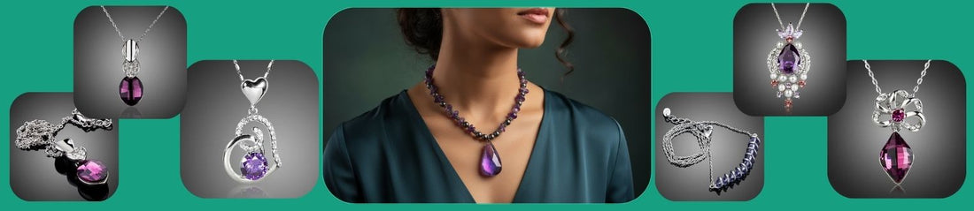Purple Necklaces: A Radiant Centerpiece of Royal Sophistication - KHAISTA