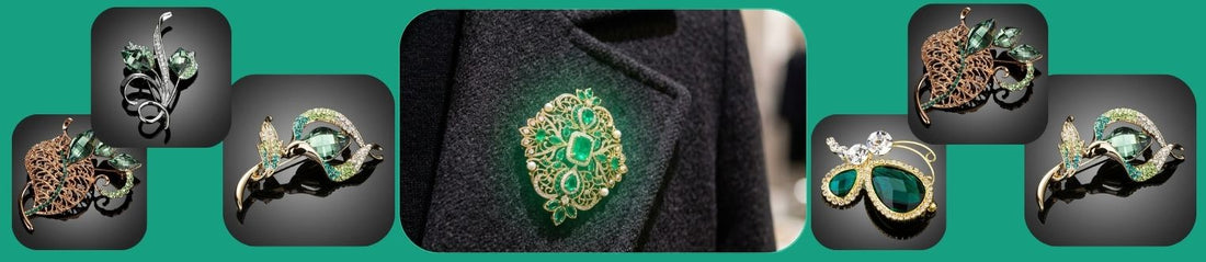 The Verdant Lapel: Why Green Brooches are the Editorial Secret to a Polished Identity - KHAISTA