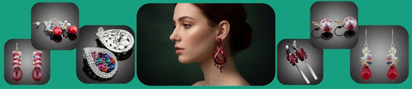 Women's Red Earrings: A Radiant Symphony of Bold Color and Grace - KHAISTA