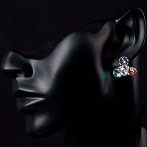 Flowers Stellux Austrian Crystal Stud Earrings -KPE0033