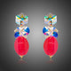 Cube Stellux Austrian Crystal Drop Earrings