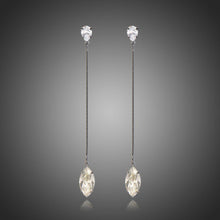 Load image into Gallery viewer, AAA Cubic Zirconia Marquise Shape Dangle Earrings -KFJE0403 - KHAISTA1
