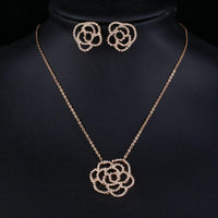 Close-up of AAA CZ stones on Khaista floral set