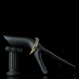 Ancient Classic Rhinestone Round Bangle -KBQ0098 - KHAISTA Fashion Jewelry