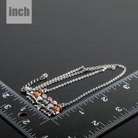 Pendant detail on KHAISTA ancient sitting birds crystal necklace