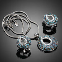 Close-up of crystal on Khaista animal print set