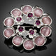 Artistic Beads and Flowers Brooch Pin