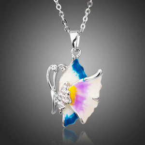 Artistic Butterfly Necklace -KJN0184 - KHAISTA