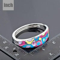 artistic canvas crystal bangle detail view by KHAISTA