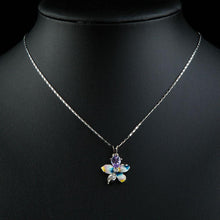 Load image into Gallery viewer, Artistic Cubic Zirconia Flower Necklace -KJN0190 - KHAISTA
