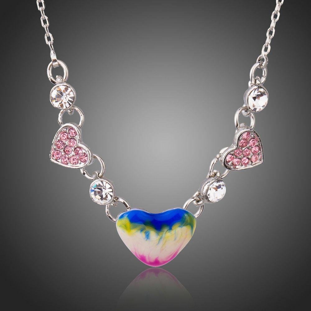 khaista artistic heart shape pendant necklace kpn0226 image 1