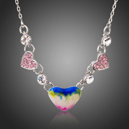 khaista artistic heart shape pendant necklace kpn0226 image 1
