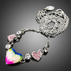 Artistic Heart Shape Pendant Necklace KPN0226 - KHAISTA Fashion Jewellery