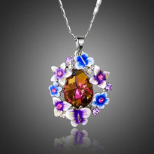 Load image into Gallery viewer, Artistic Multicolour Stellux Austrian Necklace KPN0175 - KHAISTA Fashion Jewellery
